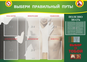 Стенд "Выбери правильный путь!" - fgospostavki.ru - Радужный
