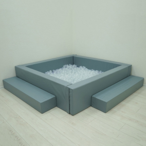 Сухой бассейн с шариками и RGB-подсветкой 140х140 см - fgospostavki.ru - Радужный