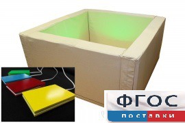 Сухой бассейн интерактивный с клавишами управления (150х150х66 сантиметров) - fgospostavki.ru - Радужный