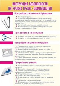 Стенд "Инструкция безопасности на уроках труда №1" - fgospostavki.ru - Радужный