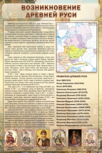 Стенд "Возникновение древней Руси" - fgospostavki.ru - Радужный