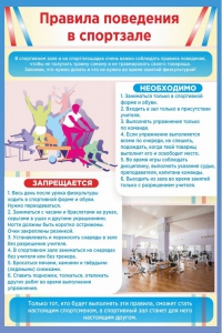Стенд "Правила поведения в спортзале №1" - fgospostavki.ru - Радужный