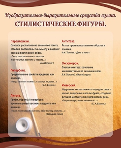 Стенд "Стилистические фигуры" Вариант 2 - fgospostavki.ru - Радужный