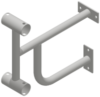 Кронштейн настенный (двухрядный) - fgospostavki.ru - Радужный