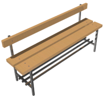Скамья для раздевалок со спинкой (1,5 метра) - fgospostavki.ru - Радужный