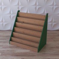 Стеллаж-витрина для книг "Познавательная горка" - fgospostavki.ru - Радужный