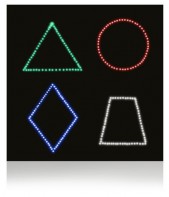 Панель "Цветные фигуры 4” (вариант 2) - fgospostavki.ru - Радужный