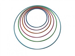 Обруч гимнастический стальной утяжеленный (1000 мм)  - fgospostavki.ru - Радужный