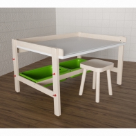 Стол растущий на регулируемых ножках «Снежок №1» - fgospostavki.ru - Радужный