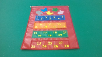 Панно настенное для хранения мелочей с карманами - fgospostavki.ru - Радужный