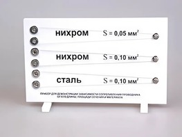 Прибор для демонстрации зависимости сопротивления проводника от его длины, сечения и материала - fgospostavki.ru - Радужный