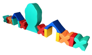 Мягкий модуль-конструктор "Забор" (15 элементов) - fgospostavki.ru - Радужный