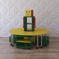 Модульный стеллаж "Весёлый робот" - fgospostavki.ru - Радужный