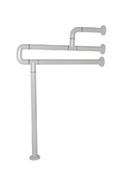 Поручень напольно-настенный с антибактериальным покрытием (белый) - fgospostavki.ru - Радужный