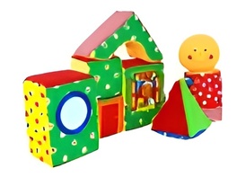 Развивающая игрушка для детей с нарушением зрения "Конструктор Колобок" - fgospostavki.ru - Радужный