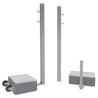 Бадминтонные стойки мобильные (с противовесами, на колесах) - fgospostavki.ru - Радужный