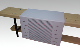 Линейка складная для измерения уровня гибкости на гимнастическую скамейку - fgospostavki.ru - Радужный