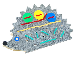 Игра-шнуровка для слабовидящих детей "Ежик" - fgospostavki.ru - Радужный