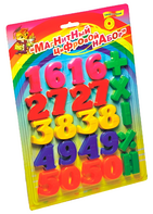 Магнитный цифровой набор (со шрифтом Брайля) - fgospostavki.ru - Радужный