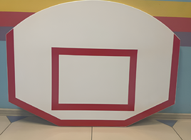 Щит стритбольный тренировочный (влагостойкая фанера), размер 1200х900 миллиметров - fgospostavki.ru - Радужный