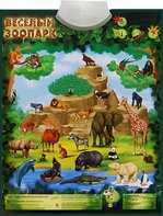 Озвученный плакат "Веселый зоопарк" - fgospostavki.ru - Радужный