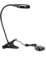 Лупа настольная на прищепке с подсветкой (5х) - fgospostavki.ru - Радужный