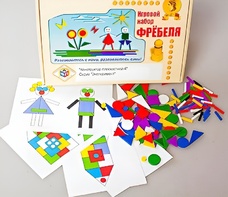 Игровой набор Фребеля "Конструктор плоскостной-4" (Серия "Эксперимент") - fgospostavki.ru - Радужный