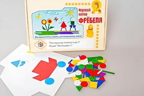 Игровой набор Фребеля "Конструктор плоскостной-1" (Серия "Эксперимент") - fgospostavki.ru - Радужный