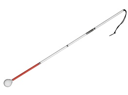 Трость складная ориентационная на крючке 120 сантиметров - fgospostavki.ru - Радужный