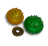 Массажный шарик с пружинкой - fgospostavki.ru - Радужный