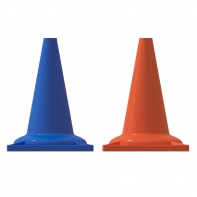 Набор конусов сигнальных 33 см (6 голубых + 6 оранжевых) - fgospostavki.ru - Радужный