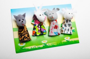 Пальчиковый театр "Волк и козлята" (4 персонажа) - fgospostavki.ru - Радужный