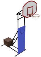 Стойка стритбольная-минибаскетбольная складная, переносная (регулируемая высота от 2,75 метров до 3,05 метра) - fgospostavki.ru - Радужный