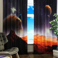 Комплект светонепроницаемых штор "Марсианская одиссея" - fgospostavki.ru - Радужный