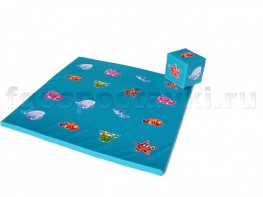 Игровой мат "Море" с кубиком - fgospostavki.ru - Радужный