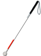 Трость телескопическая графитовая с вращающимся наконечником в виде шара - fgospostavki.ru - Радужный