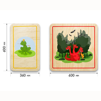 Набор стеновых панелей «Мир сказки - Волшебные герои» - fgospostavki.ru - Радужный