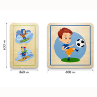 Набор стеновых панелей «Спорт - Путь к победе» - fgospostavki.ru - Радужный