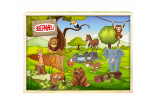 Интерактивная светозвуковая панель «Зверинец» - fgospostavki.ru - Радужный