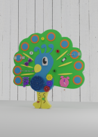 Бизиборд «Радостный павлин» - fgospostavki.ru - Радужный