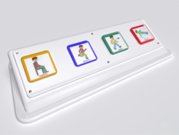 Игровой коммуникатор 4-х кнопочный №1 - fgospostavki.ru - Радужный