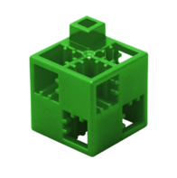 Кубик-основание зеленый 20х20 Artec - fgospostavki.ru - Радужный