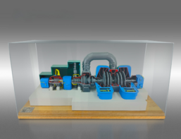 Наглядный макет "Разрез паровой турбины ТЭЦ" - fgospostavki.ru - Радужный