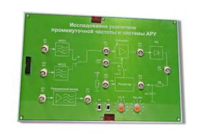 Сменная панель «Исследование усилителя промежуточной частоты и системы АРУ» - fgospostavki.ru - Радужный