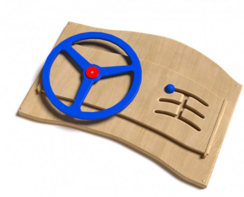 Дидактическая панель с автомобильным рулем - fgospostavki.ru - Радужный