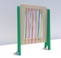 Дидактическая панель с цветными шнурочками - fgospostavki.ru - Радужный