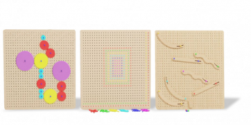 Набор тактильно-развивающих панелей «Цветные игры» - fgospostavki.ru - Радужный