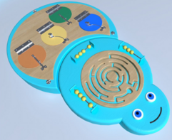 Настенный игровой элемент «Гусеница» - fgospostavki.ru - Радужный