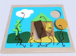 Настенная панель «Домик» - fgospostavki.ru - Радужный