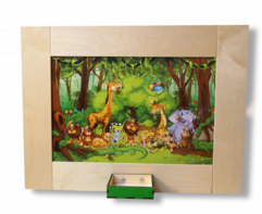 Тактильно-развивающая панель «Мир зверей» - fgospostavki.ru - Радужный